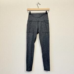 PRANA Leggings Gray Herringbone High Rise Gym Yoga Workout Activewear